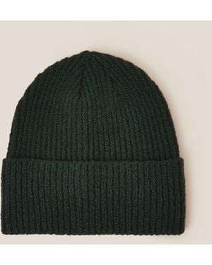 Accessorize Classic Knitted Soho Beanie Hat - Green
