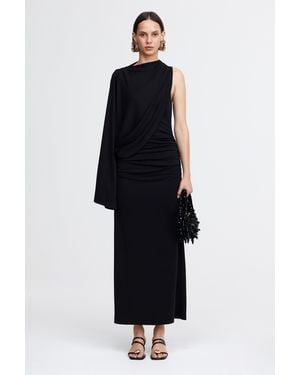 Acler Odder Midi Dress, Viscose Polyester Blend - Black