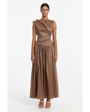 Acler Stopes Maxi Dress - Brown