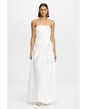 Acler Strapless Maxi Dress - White
