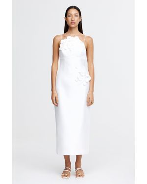 Acler Bilston Midi Dress For Polyester Cotton Blend - White
