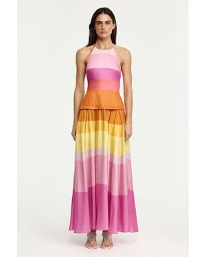 Acler Rourke Maxi Dress - Pink