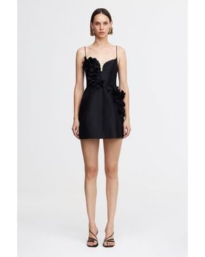 Acler Bilston Mini Dress For Polyester Cotton Blend - Black
