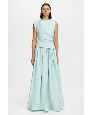 Acler Maxi Dress, Sleeveless, Polyester - Blue