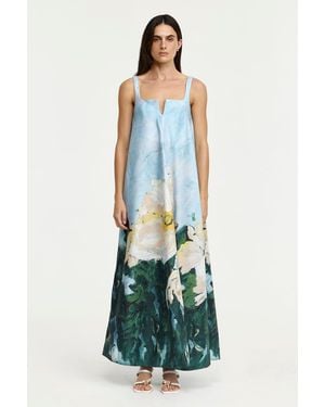 Acler Eastgreen Maxi Dress - Blue