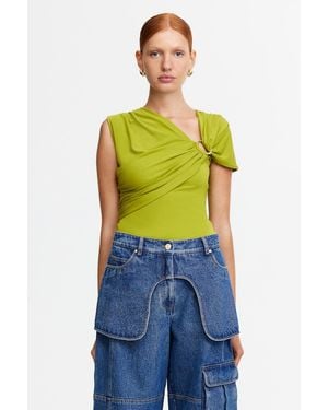 Acler Vineyhill Top - Blue