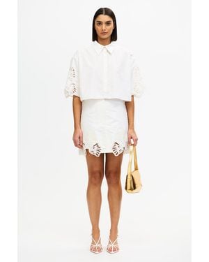 Acler Blairhall Mini Skirt - White