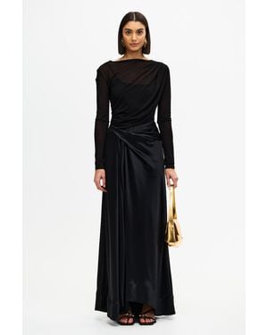 jessamie long sleeve dress Miami After Dark Long Dress with Slits – Visuals By Jess
