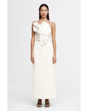 Acler High-Waisted Midi Skirt - White