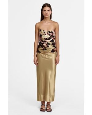 Acler Bowers Maxi Dress - Metallic