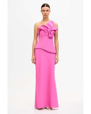 Acler Strapless Maxi Dress - Pink