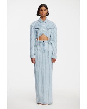 Acler Eagleton Maxi Skirt - Blue