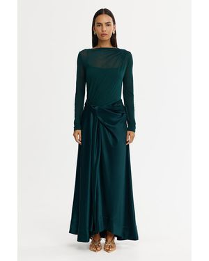 Acler Long Sleeve Maxi Dress - Green