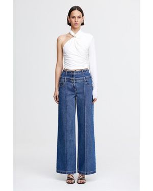 Acler Bootleg Jean For 100% Cotton - Blue