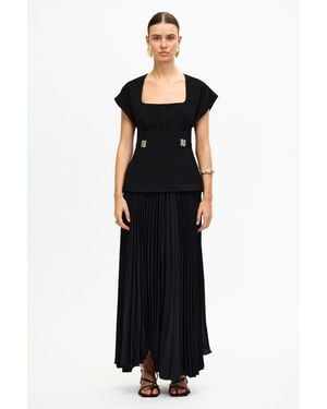 Acler Bollow Maxi Dress - Black