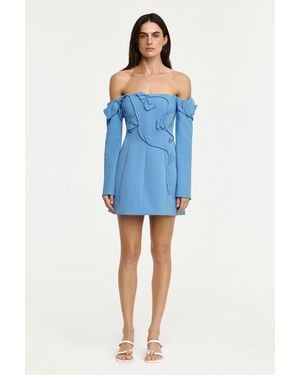Acler Newmoat Mini Dress - Blue