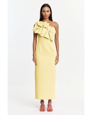 Acler Santani Maxi Dress For Polyester - Metallic