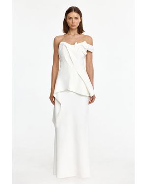 Acler Westhart Maxi Dress For Polyester - White