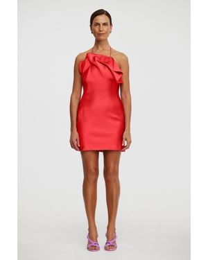 Acler Abdie Mini Dress - Red