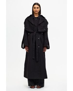 Acler Conford Trench - Black
