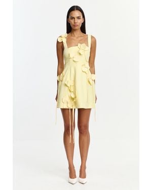 Acler Reeve Mini Dress - Yellow