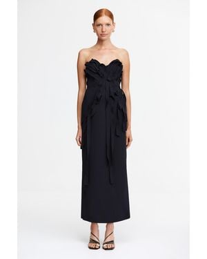 Acler Strapless Midi Dress - Blue