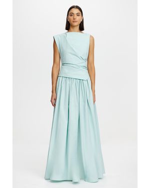 Acler Maxi Dress, Sleeveless, Polyester - Blue