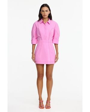 Acler Exaggerated Sleeve Mini Dress For - Pink