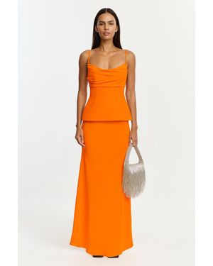 Acler Gilwell Maxi Dress By - Metallic