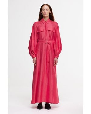 Acler Pennarly Midi Dress - Red
