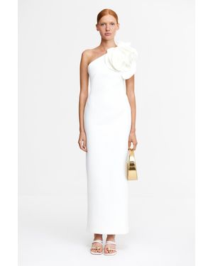 Acler Wynyard Maxi Dress For Polyester - White