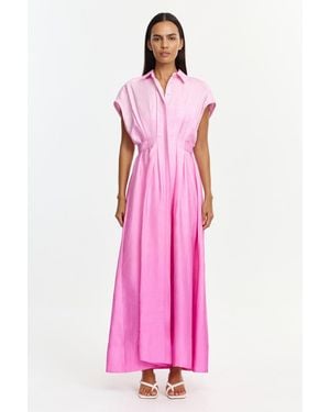 Acler Java Maxi Dress By - Pink
