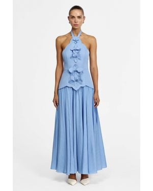 Acler Milliken Maxi Dress - Blue