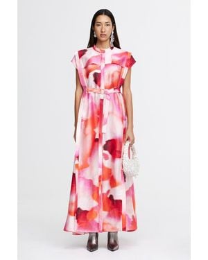 Acler Highlow Maxi Dress - Red