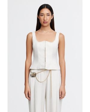 Acler Fitted Top For - White