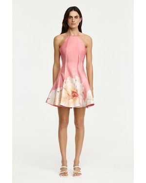 Acler A-Line Mini Dress By - Pink