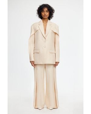Acler Oversized Box Jacket - Natural