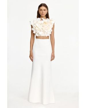 Acler Garlands Maxi Skirt - White