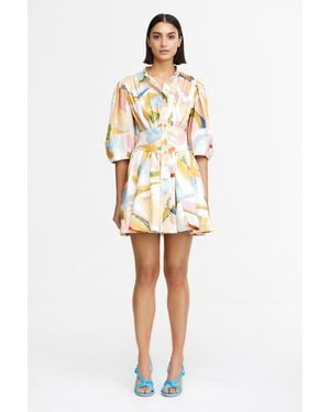 Acler Posthill Mini Dress - White