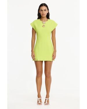 Acler Brit Mini Dress - Yellow