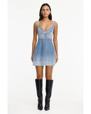 Acler Denim Mini Dress - Blue