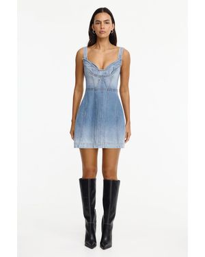Acler Denim Mini Dress - Blue