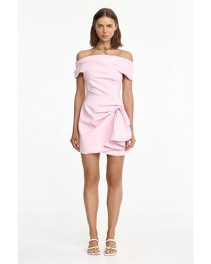 Acler Off-The-Shoulder Mini Dress - Pink
