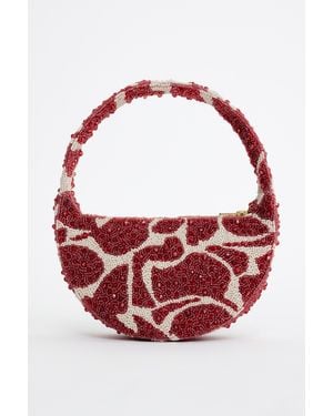 Acler Bead Birch Bag - Red