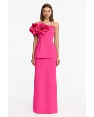 Acler Garlands Maxi Skirt - Pink