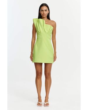 Acler Lugano Mini Dress - Green