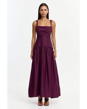 Acler Reeve Maxi Dress - Purple
