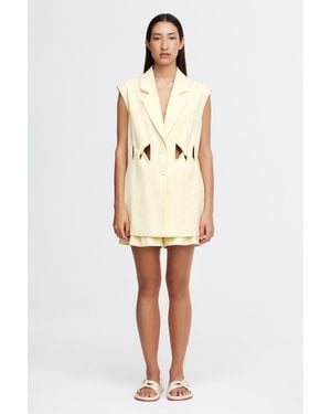 Acler Oversized Sleeveless Blazer For - Natural