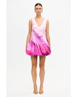 Acler Acler Structured Mini Dress - Pink