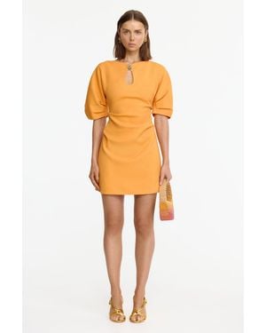 Acler Fitted Mini Dress - Orange